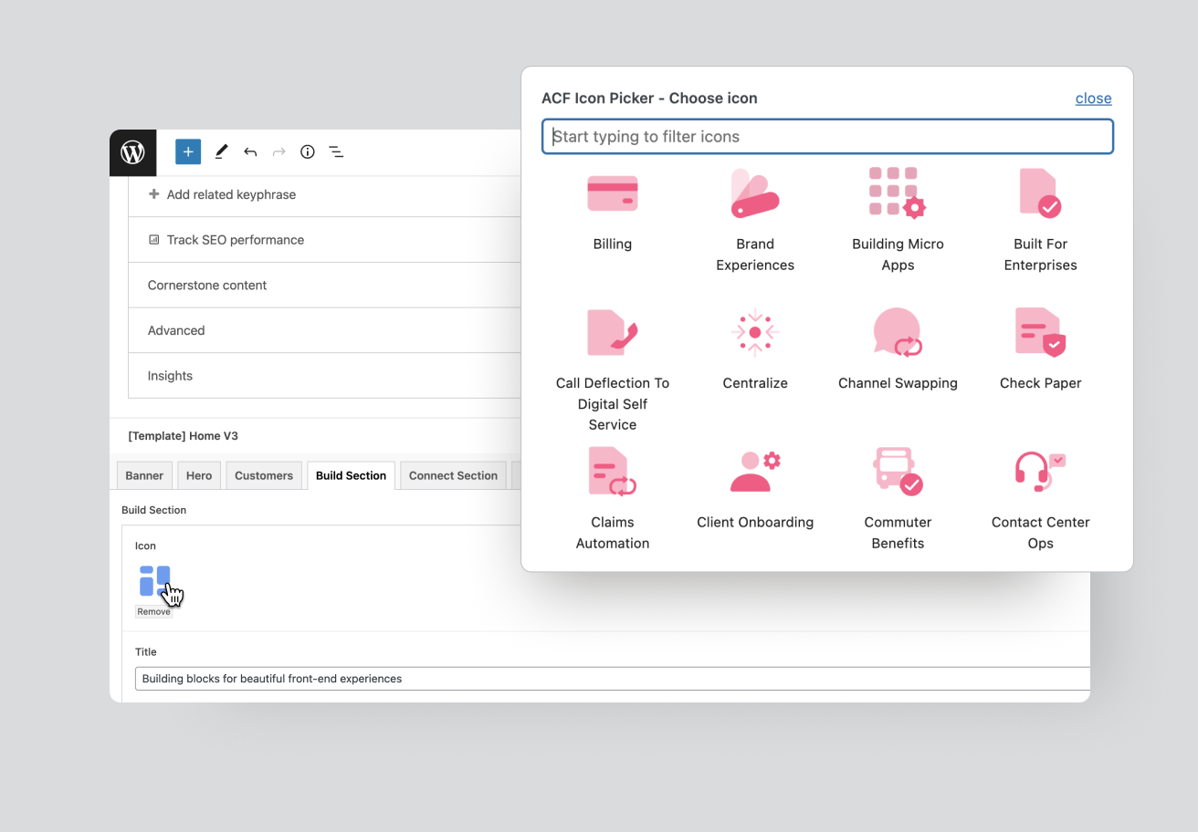 ACF Pro - Icon Library