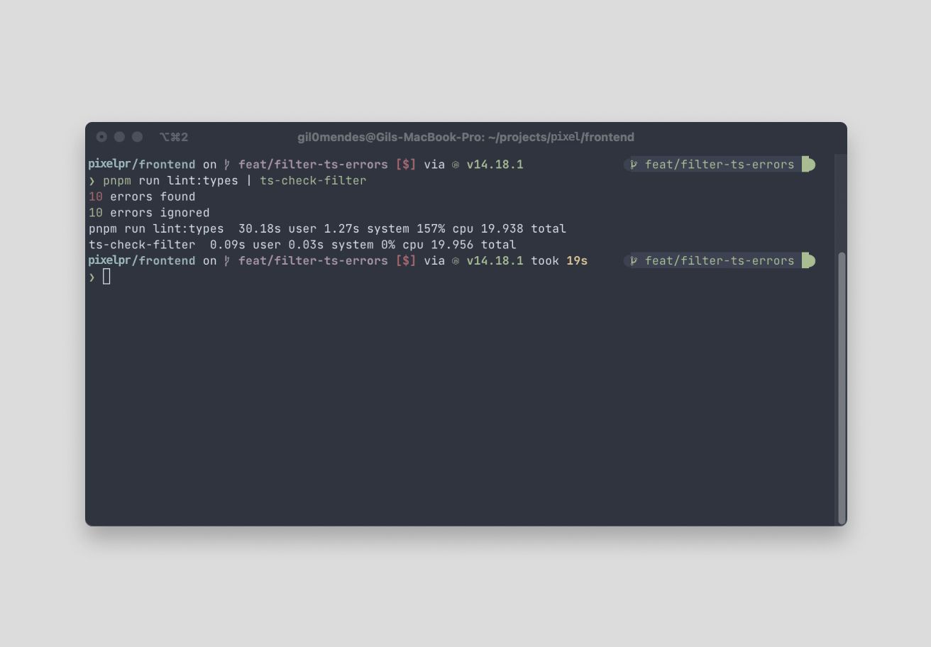 TypeScript Check Filter